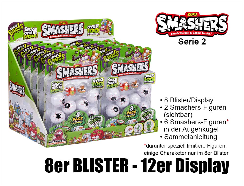 Smashers Serie 2 8er Blister 12er Display