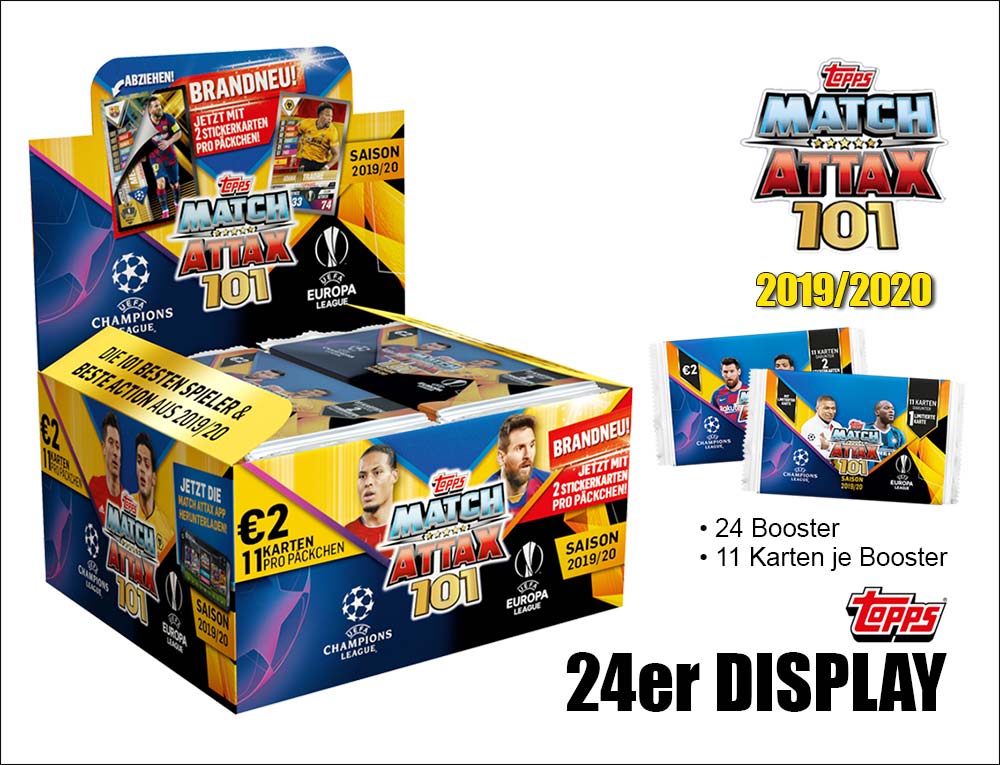 Match Attax 101 2019/2020 Display