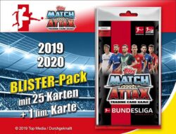 topps Match Attax Bundesliga 2019/2020 - BLISTERPACK mit 25 Karten