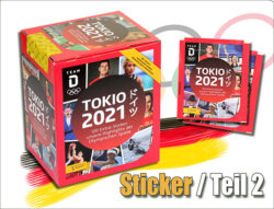 Team Deutschland Teil 2 Sammelsticker - 36er DISPLAY