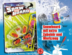 Fingerboard - Snowboard auf Blisterkarte