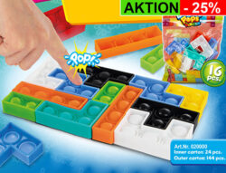 Fidget Bubble Pops Blocks (24er Karton)