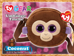 TyWarner Schultertasche: Coconut, Affe