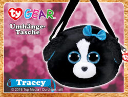 TyWarner Schultertasche: Tracey, Hund schwarz