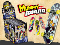 Fingerboard - Mummy Mini mit 6 auswechselbaren Motiven - 12er DISPLAY