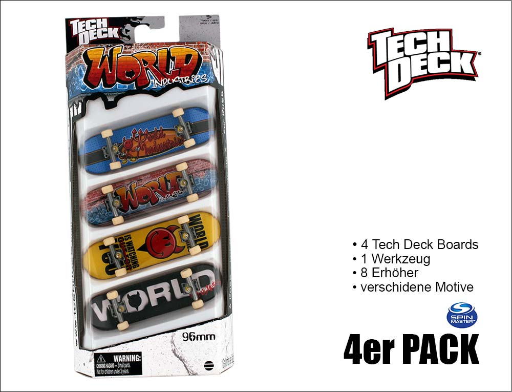Tech Decks 4er Set