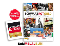 Schwarz Rot Gold Sticker - Softcover Album