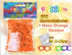 Rainbow Loom – Neon Orange Opaque – 12er VE