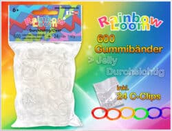 Rainbow Loom - Jelly Durchsichtig – 12er VE