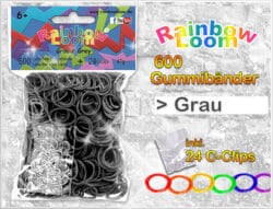 Rainbow Loom - Grau – 12er VE