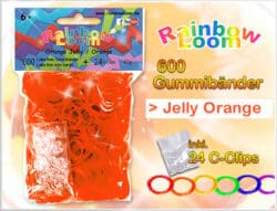 Rainbow Loom - Jelly Orange - 12er VE
