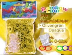 Rainbow Loom - Olivengrün Opaque – 12er VE