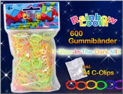 Rainbow Loom - Glow In The Dark Mix  - 12er VE