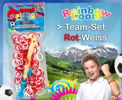 Rainbow Loom - Team-Set Rot/Weiß