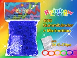 Rainbow Loom - Marineblau – 12er VE