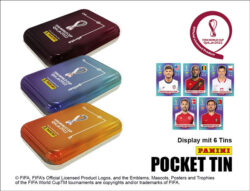FIFA WM 2022 Sticker – POCKET TIN / 6er DISPLAY