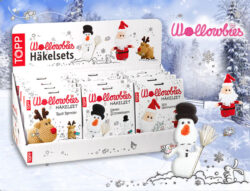 Wollowbies Weihnachtsset - 12er DISPLAY Rentier, Schneemann, Weihnachtsmann