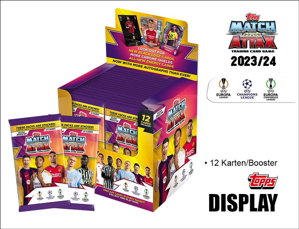 Topps Match Attax UEFA Champions League TC 2023/2024 – 36ER Display