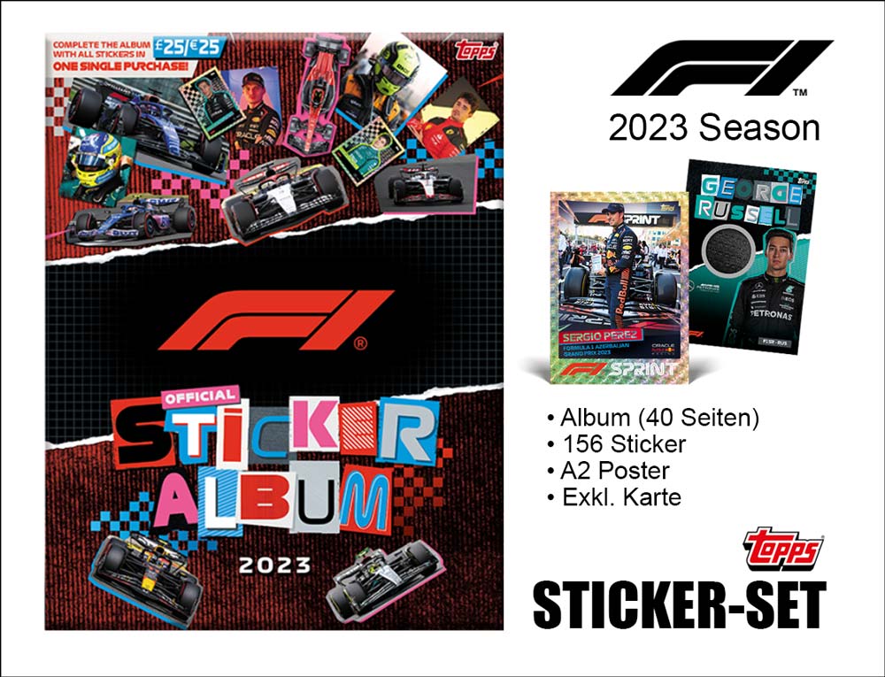 Topps Formel 1 Season 2023 Sticker – Offizielles Set Motiv 3