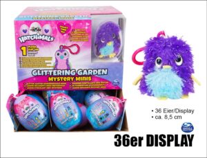 Hatchimals Glitzer Plüsch ca. 8,5cm im Ei 36er Display