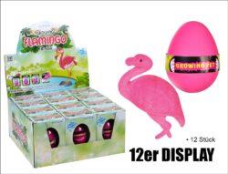 Wachsender Flamingo im Ei – 12er Display