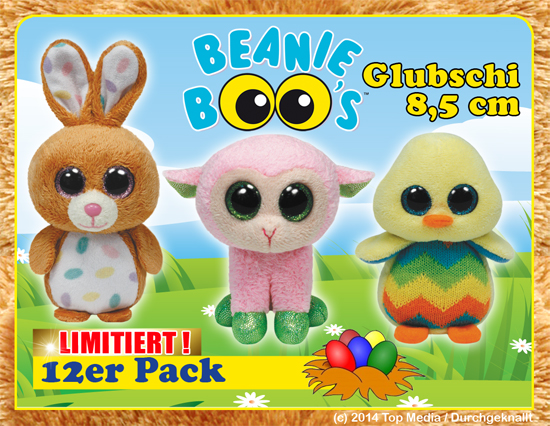 TyWarner Beanie Boos: Limitiertes Oster Paket 8,5cm – 12er VE
