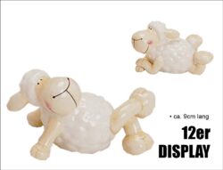 Deko Schafe aus Keramik - 12er DISPLAY