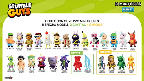 Stumble Guys 3D Serie 2 - Alle Figuren