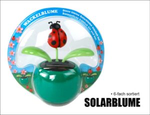 Solarblume mit beweglichen Blättern und Blüte
