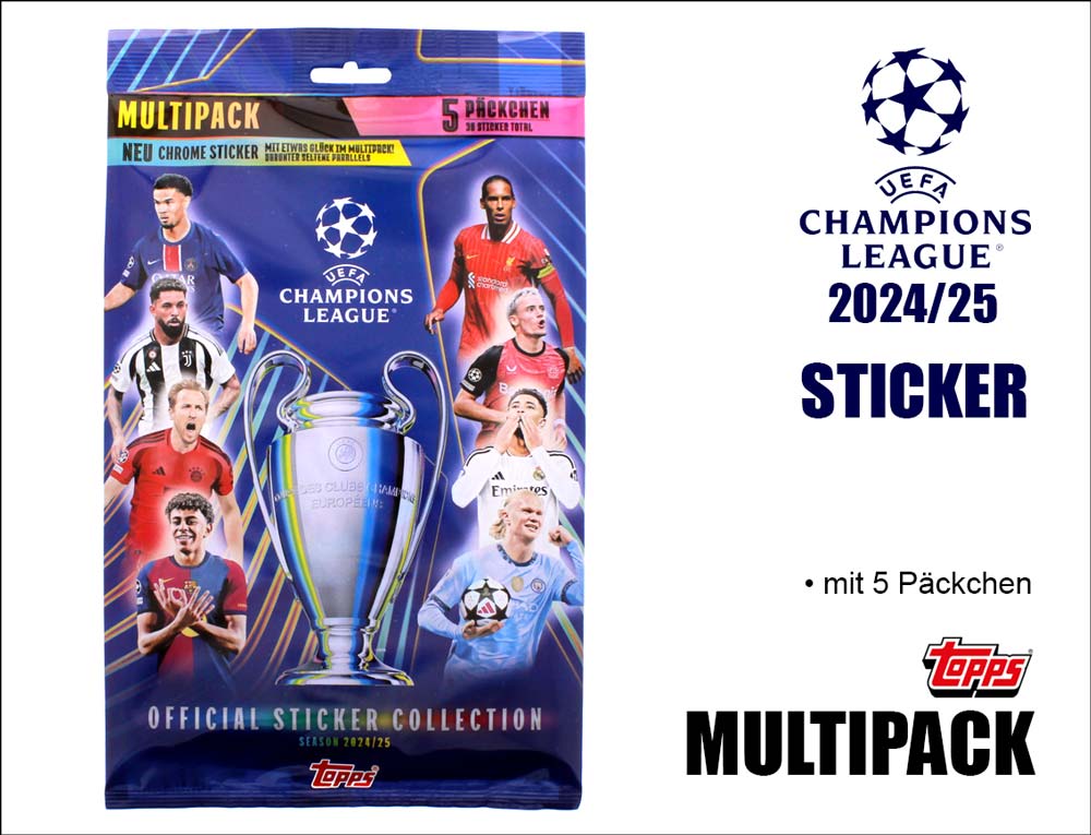 UEFA CL Sticker 24 2025 Multipack