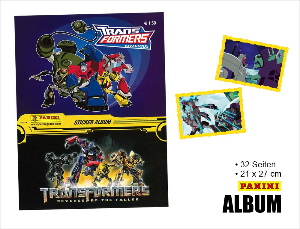 Transformers Animated Sticker Album