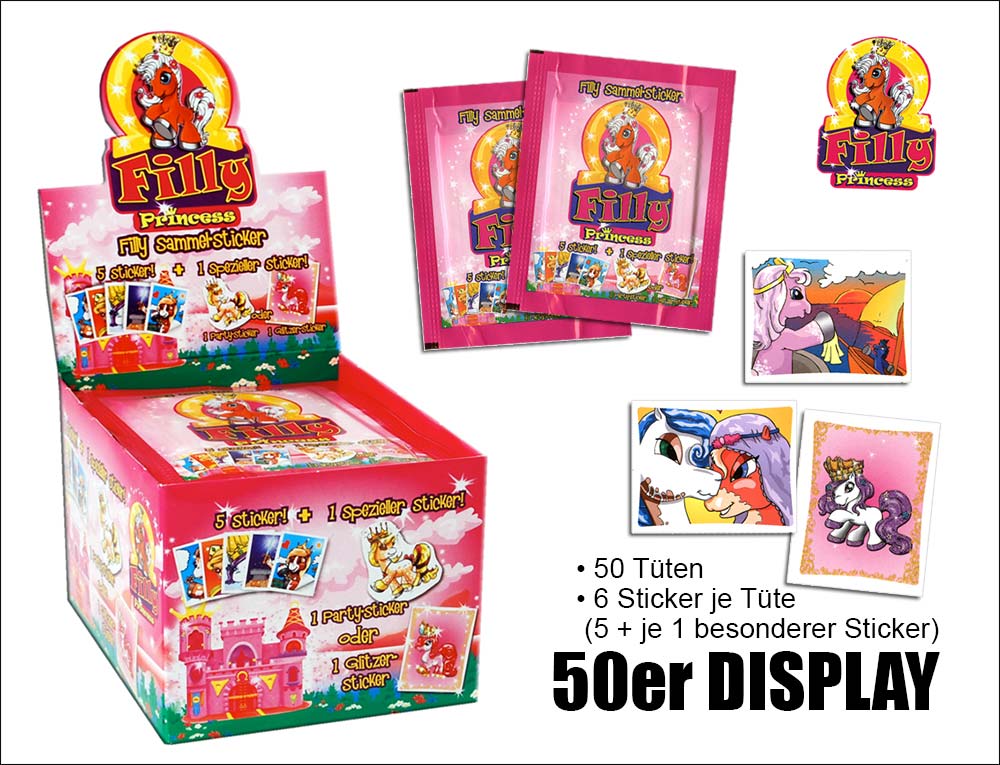 Filly Princess Sticker Display