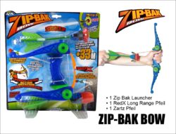 Zing Zip Bak Bow Spielzeugbogen mit Schaumstoffpfeilen