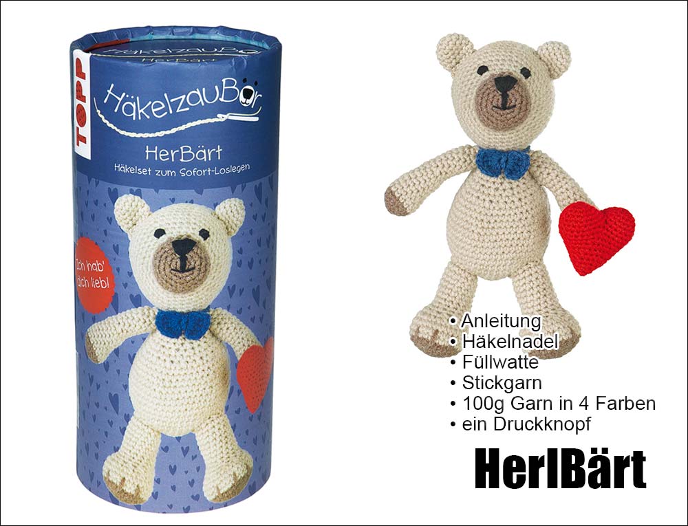 Häkelzaubär Set HerBärt