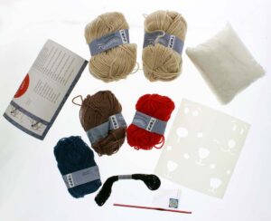 Häkelzaubär Set HerBärt Inhalt