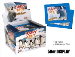 Happy Feet Sticker Display
