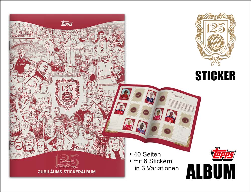 FC Bayern München 125 Jahre Stickeralbum