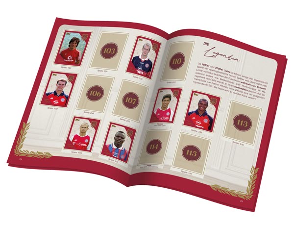 FC Bayern 125 Jahre Sticker – Album Innen Seite 2