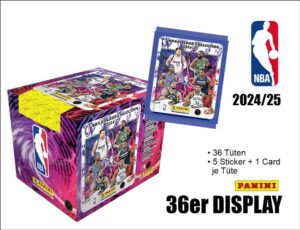 NBA 2024 2025 Sticker Display
