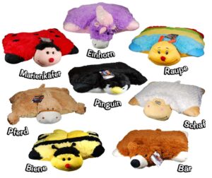 Plüschtier Kissen aufgeklappt