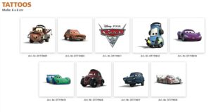 Cars 2 Tattoos Motive 2