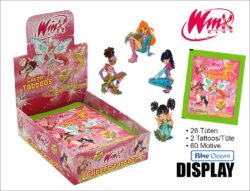 Winx Glitzer Tattoo Display