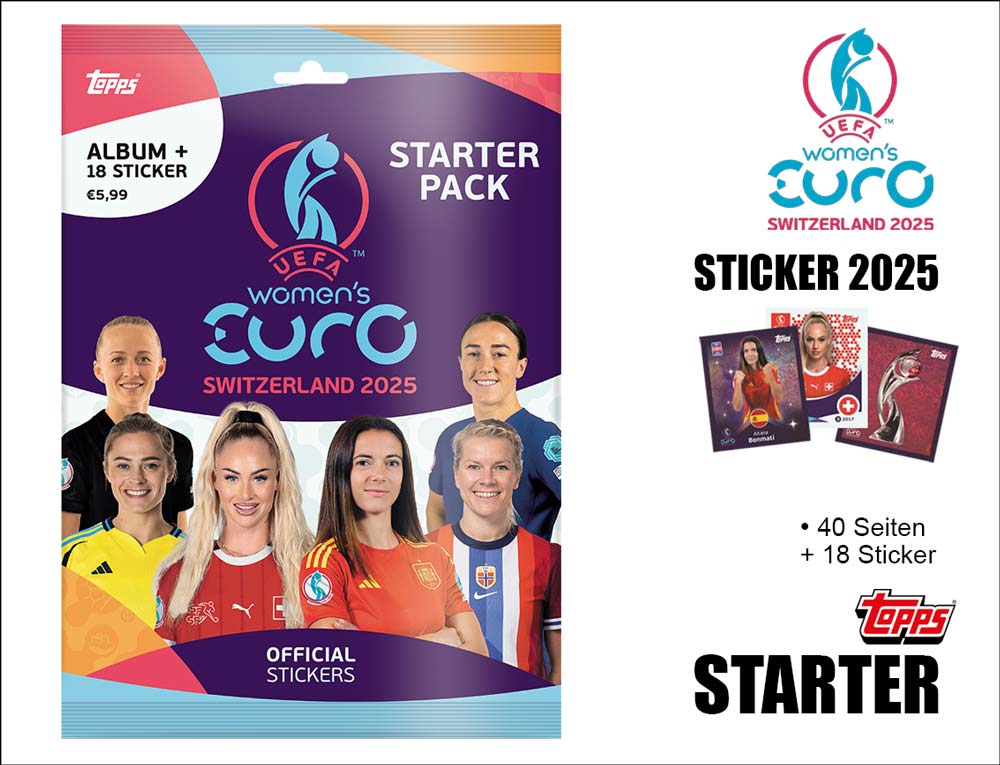 UEFA Women‘s EURO 2025 Sticker Starter