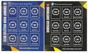 FIFA Club World Cup 2025 Sticker – Album Seiten