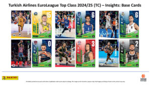 Top Class Euroleague 2025 Basketball Trading Cards Base Cars