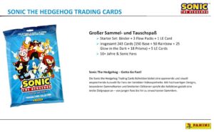 Sonic Trading Card 2025 Info 1