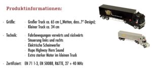 Wetten dass RC Trucks Info