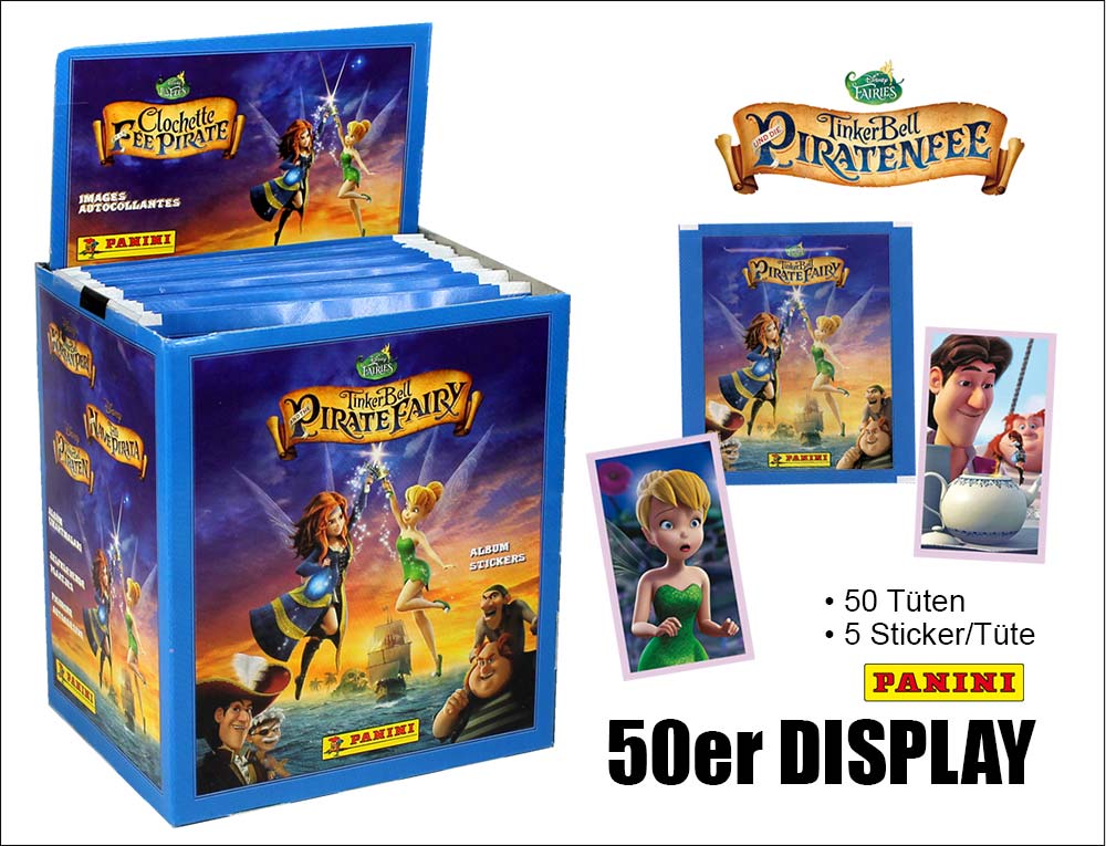 Tinkerbell und die Piratenfee Sticker Display