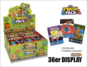 Trash Pack Trading Cards Display