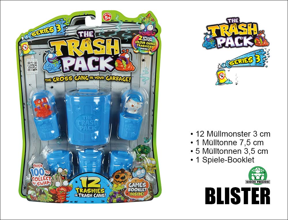 Trash Pack Serie 3 12er Blister blau